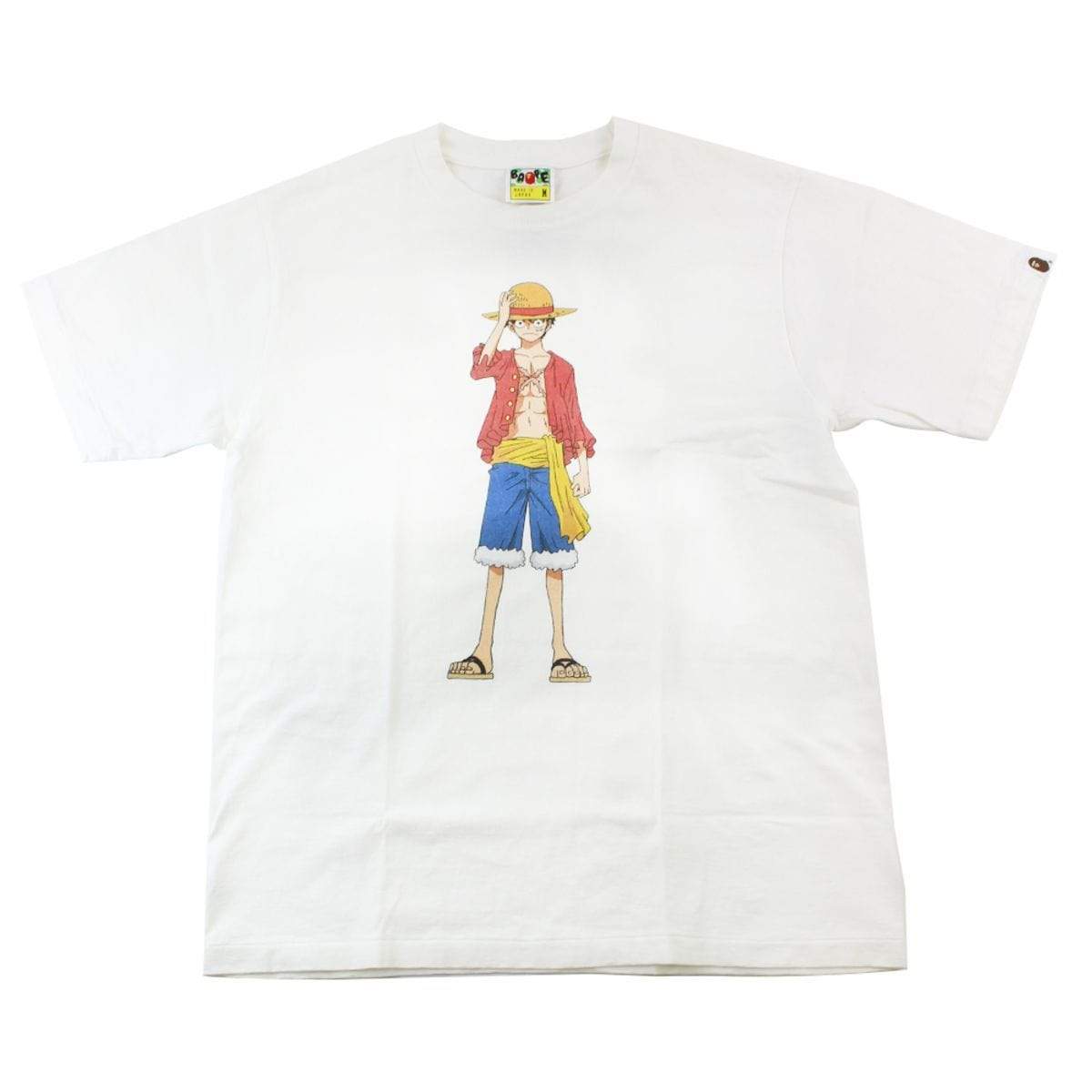 Bape x One Piece Luffy Tee White - SaruGeneral