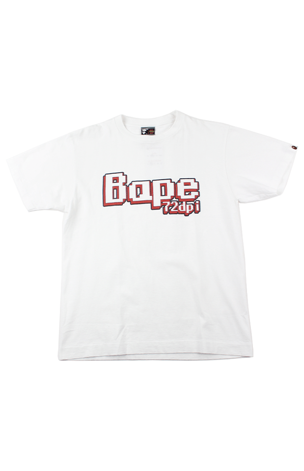 Bape x Stash 72dpi Tee White - SaruGeneral