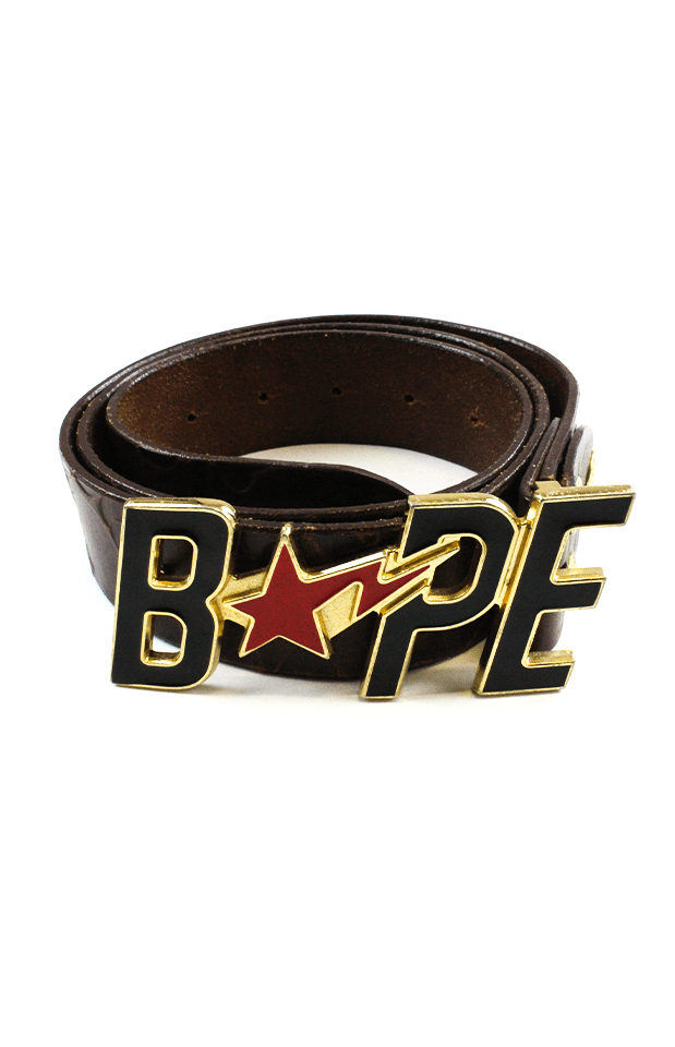 Bapesta Belt brown leather - SaruGeneral