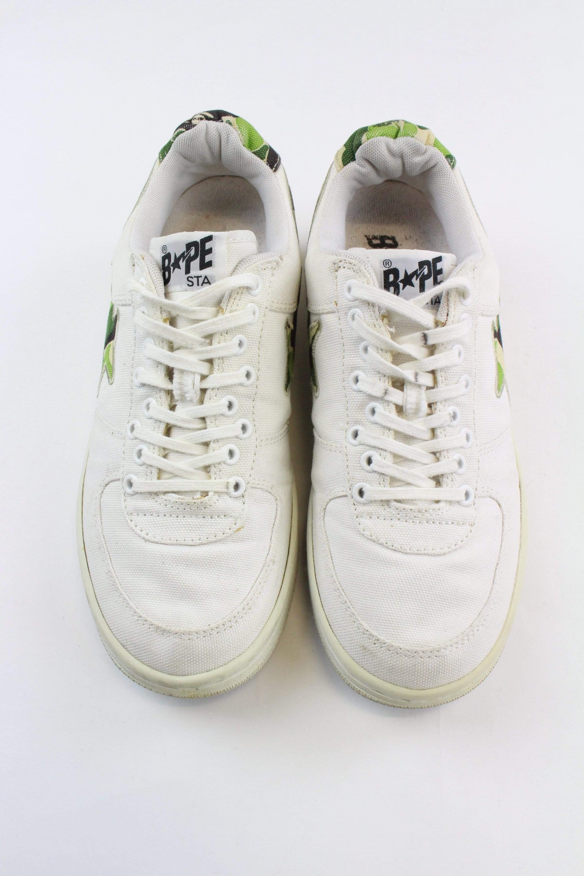 Bapesta white-ABC Green Camo Sta - SaruGeneral