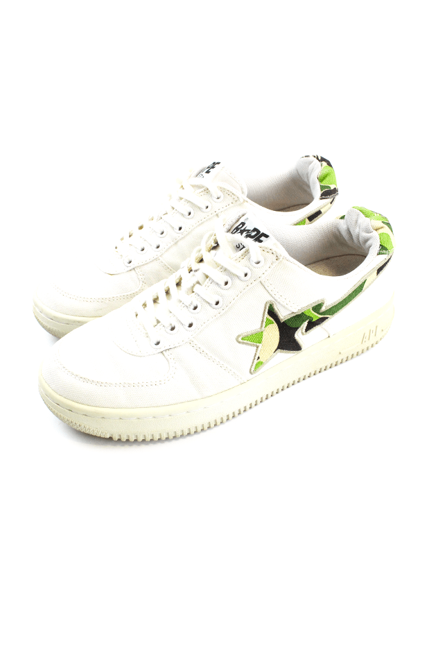 Bapesta white-ABC Green Camo Sta - SaruGeneral
