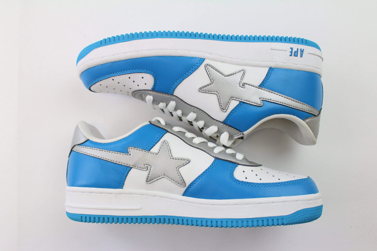 Bapesta Blue White Silver - SaruGeneral
