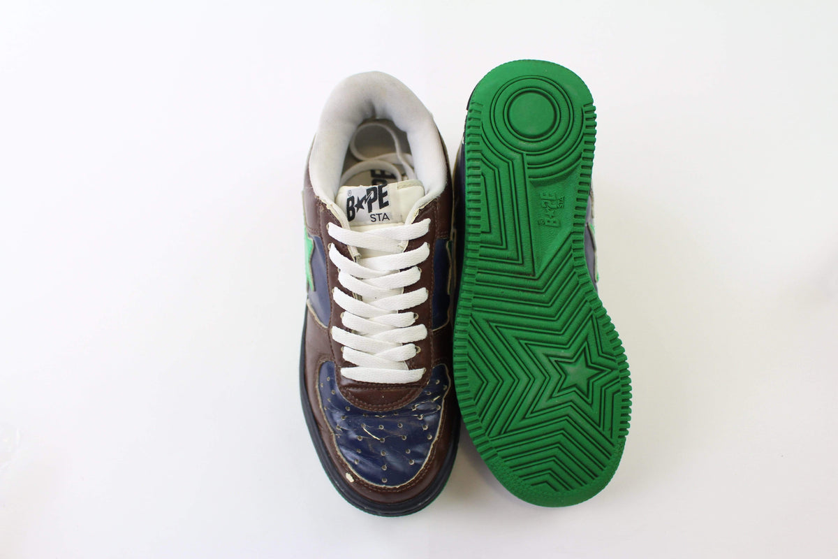 Bapesta Mint Brown Blue - SaruGeneral