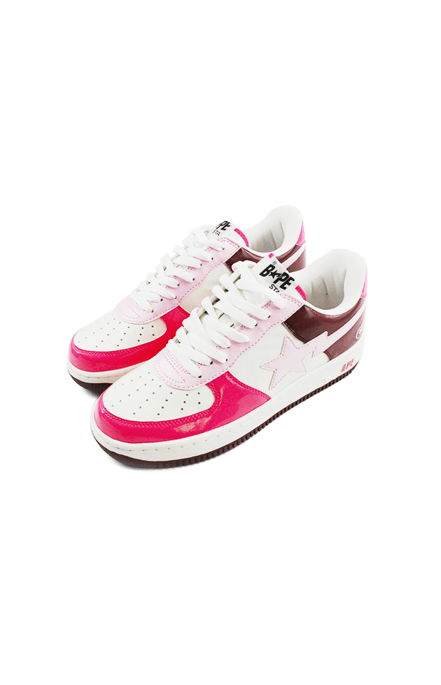 Bapesta Pink Brown White - SaruGeneral
