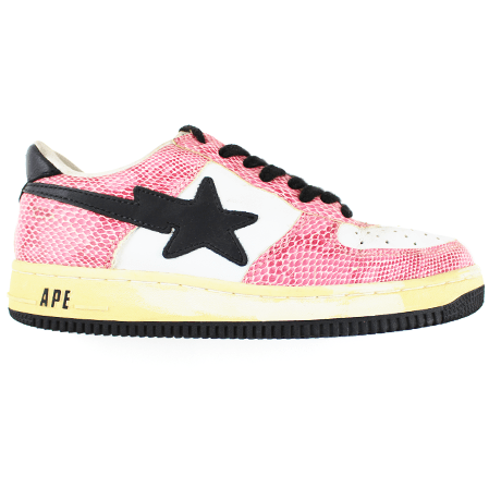 Bapesta Pink Snakeskin - SaruGeneral