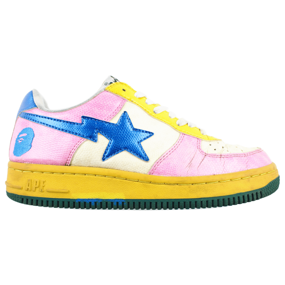 Bapesta Snakeskin Blue Pink Yellow - SaruGeneral