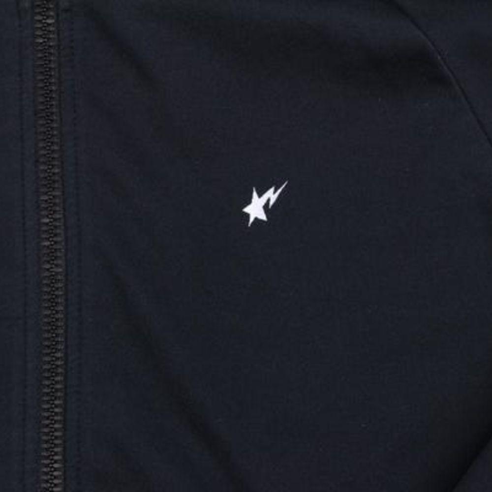 Bapesta Strip Zip Up Jacket Black - SaruGeneral