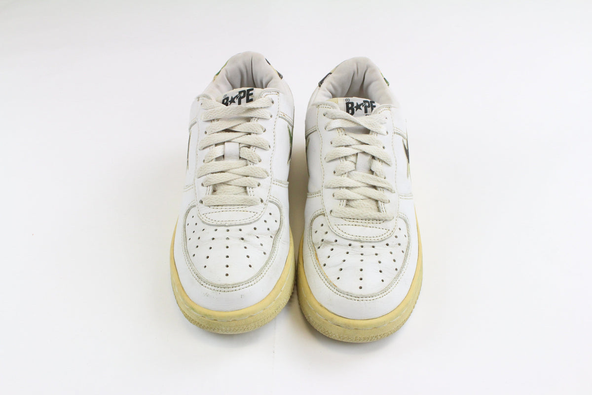 Bapesta White ABC Green Camo Star - SaruGeneral