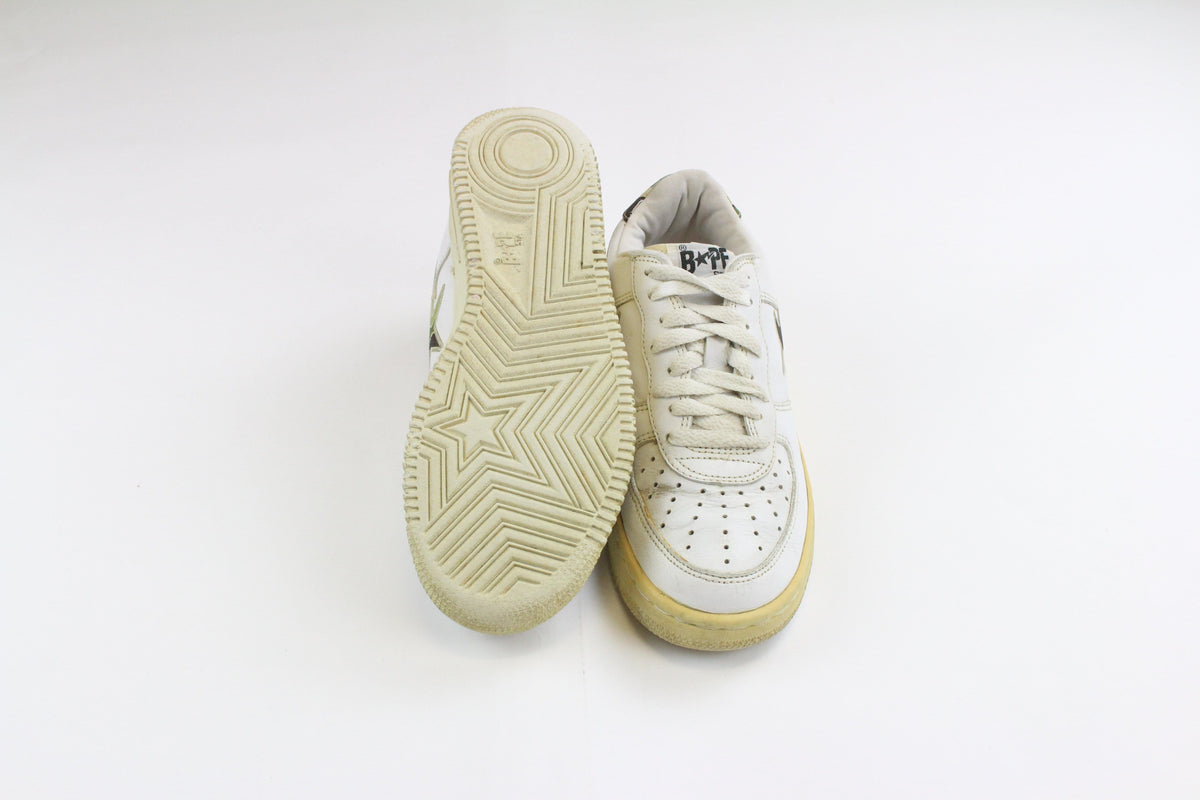 Bapesta White ABC Green Camo Star - SaruGeneral