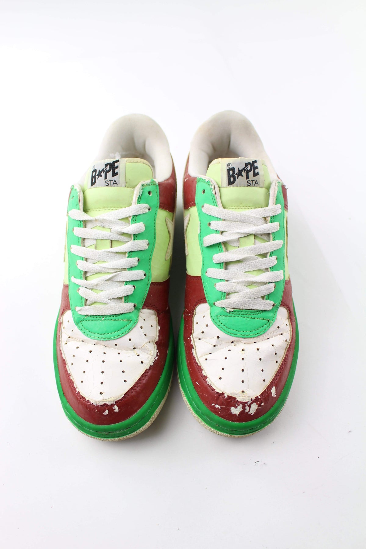 Bapesta White Green Red - SaruGeneral