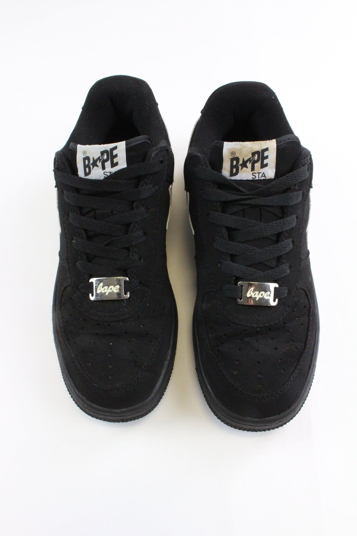 Bapesta White Sta Black Suede - SaruGeneral