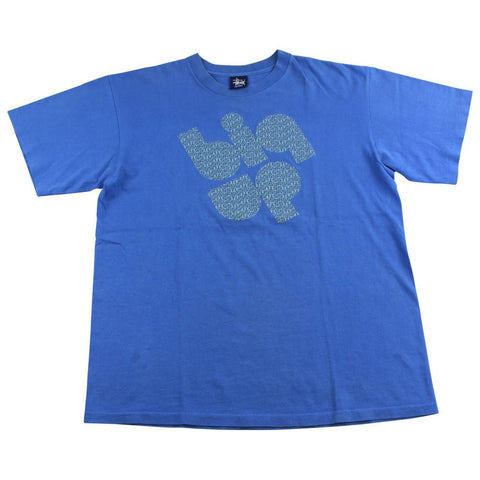 T-shirt Stussy Big Up bleu