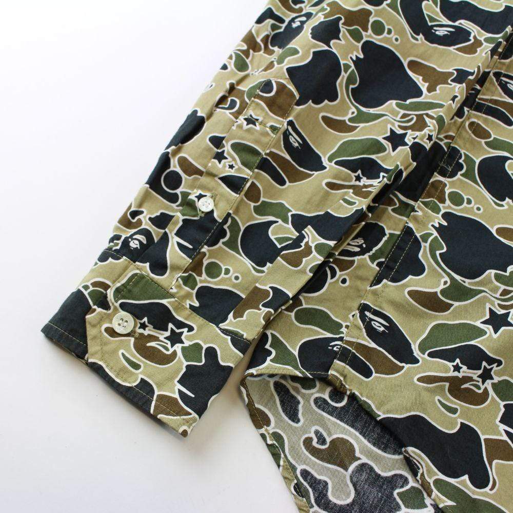 Bape Green Psyche Camo LS Shirt - SaruGeneral