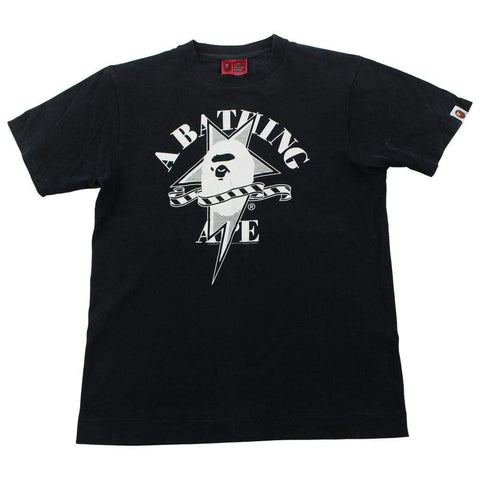 T-shirt Bape Bapesta College avec ruban et logo noir