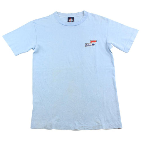 T-shirt Stussy brodé avec logo S bleu bébé