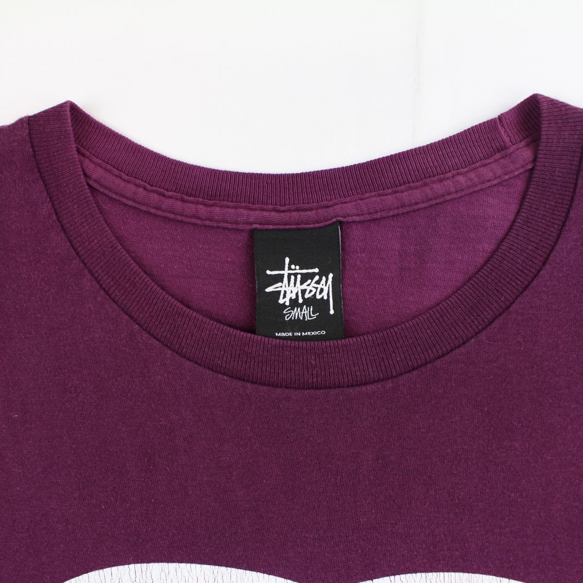 stussy double s logo tee burgundy - SaruGeneral