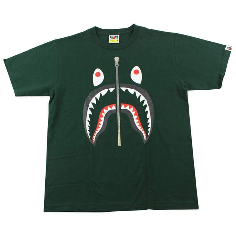T-shirt Bape Black Shark Face Logo Vert