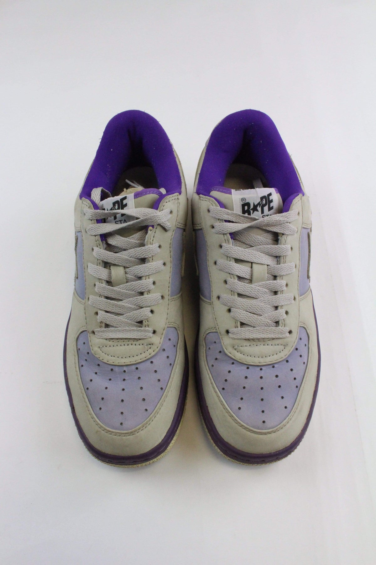 Bapesta Grey Suede and Purple - SaruGeneral
