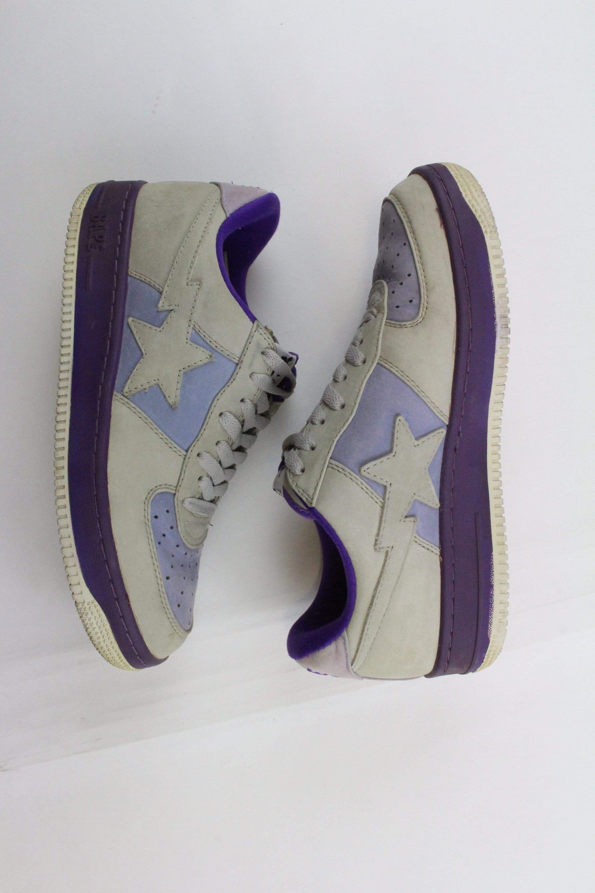 Bapesta Grey Suede and Purple - SaruGeneral