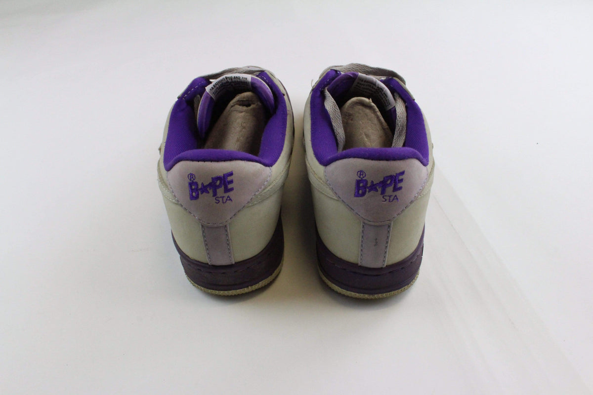 Bapesta Grey Suede and Purple - SaruGeneral