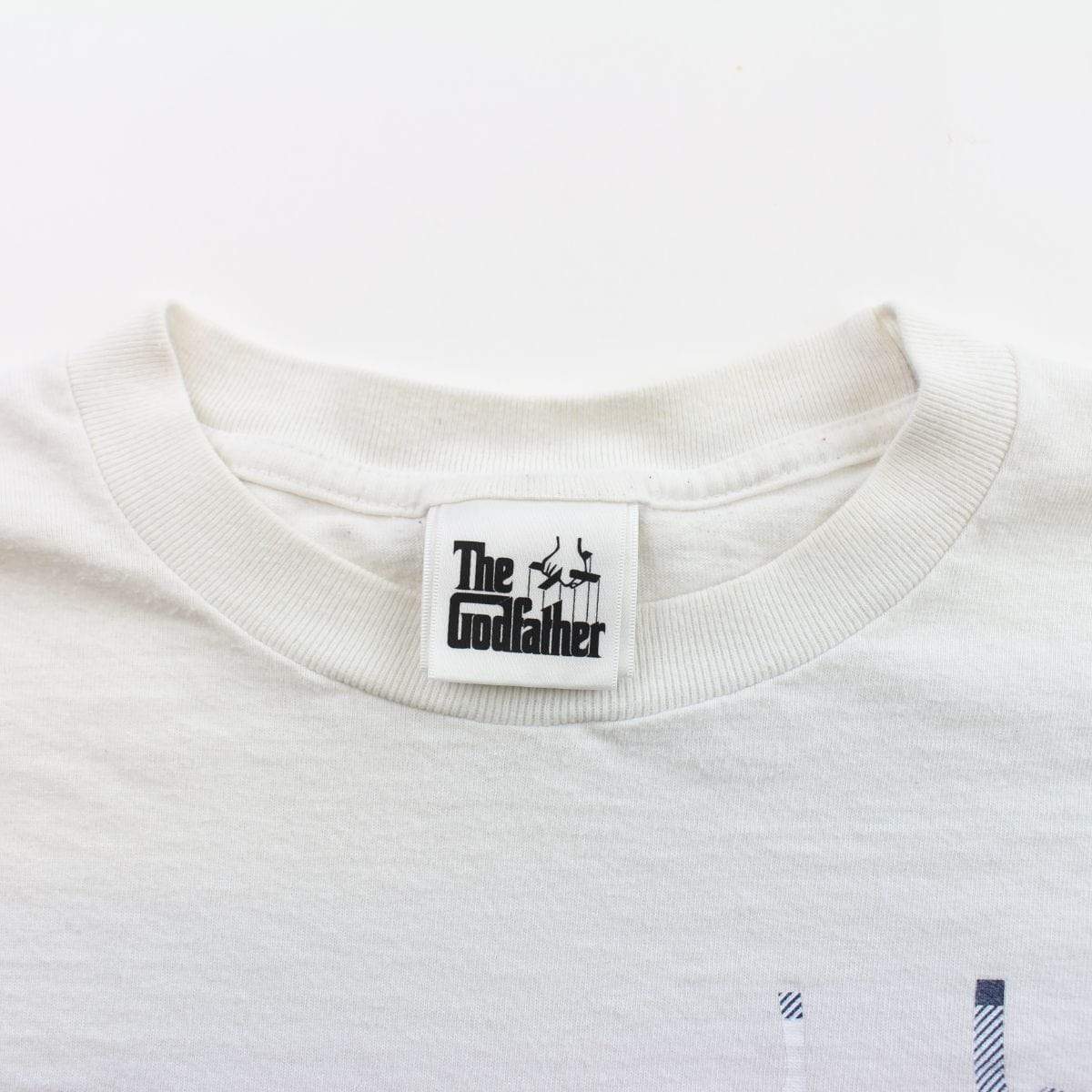 Bape x The Godfather Blue Plaid Logo Tee White - SaruGeneral