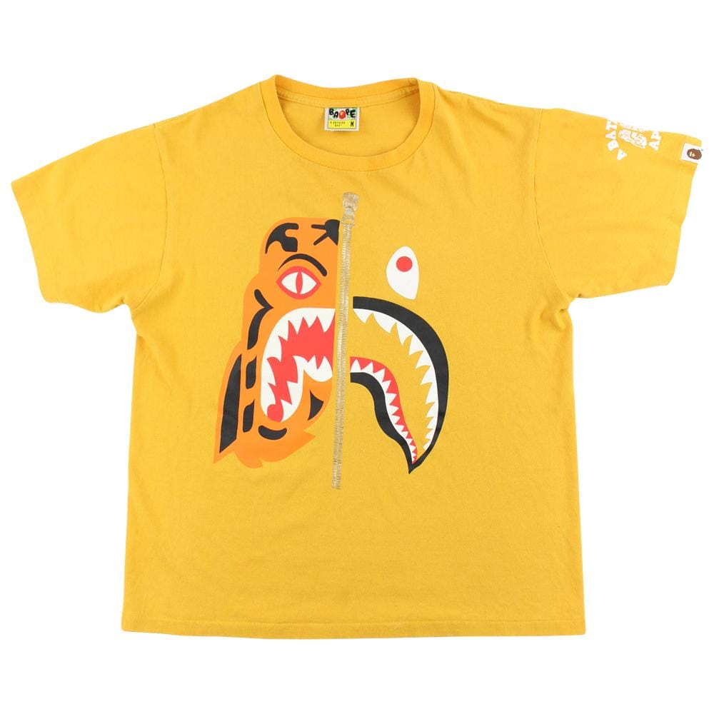 bape tiger face shark tee orange - SaruGeneral