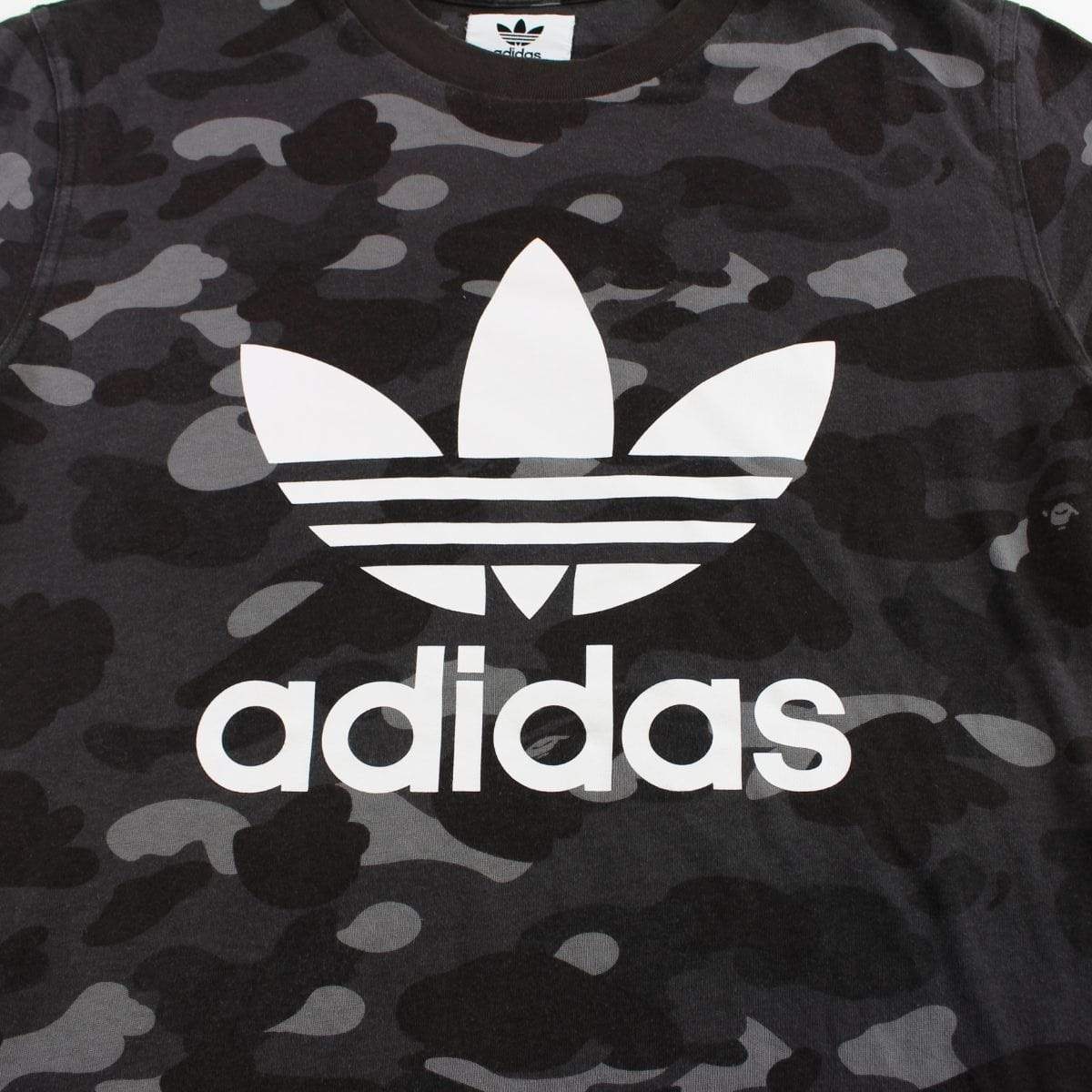 Bape x Adidas Black Camo Logo Tee - SaruGeneral