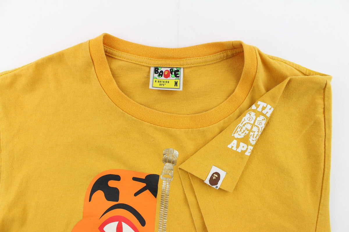 bape tiger face shark tee orange - SaruGeneral