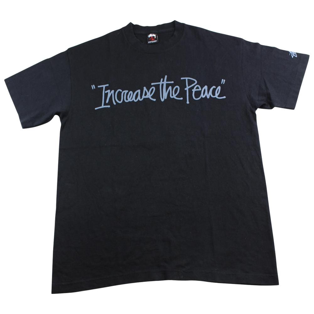 stussy increase the peace tee black - SaruGeneral