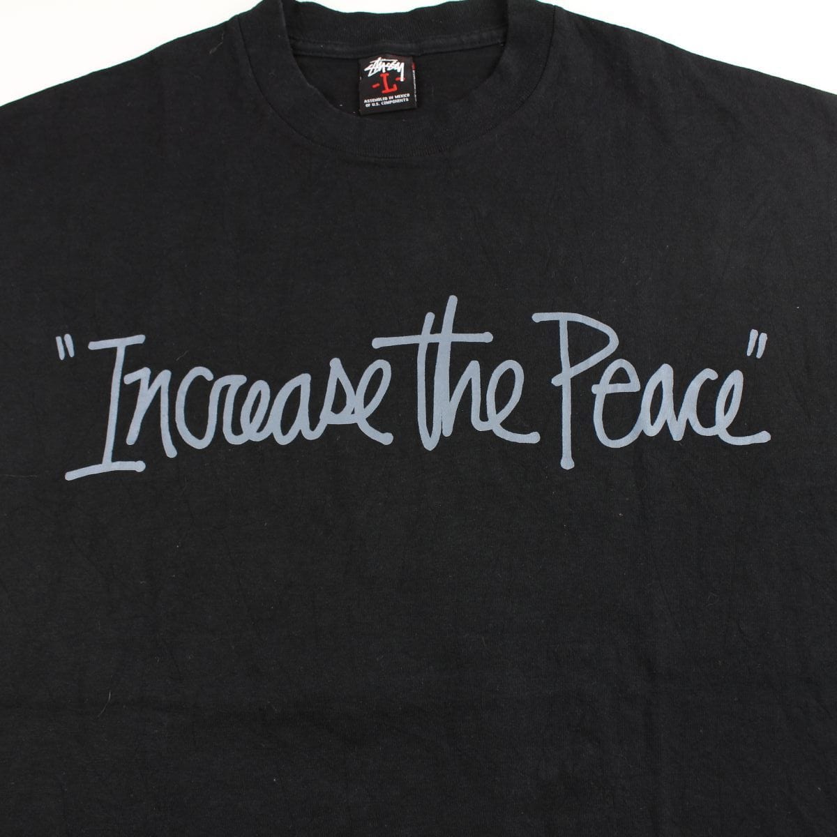 stussy increase the peace tee black - SaruGeneral