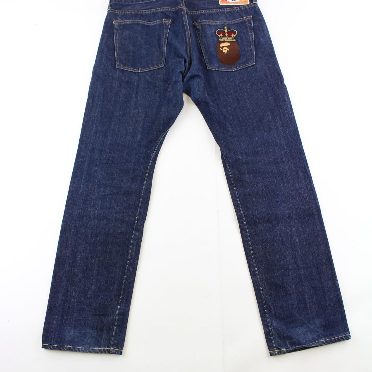 bape crown big ape logo denim jeans 1 - SaruGeneral