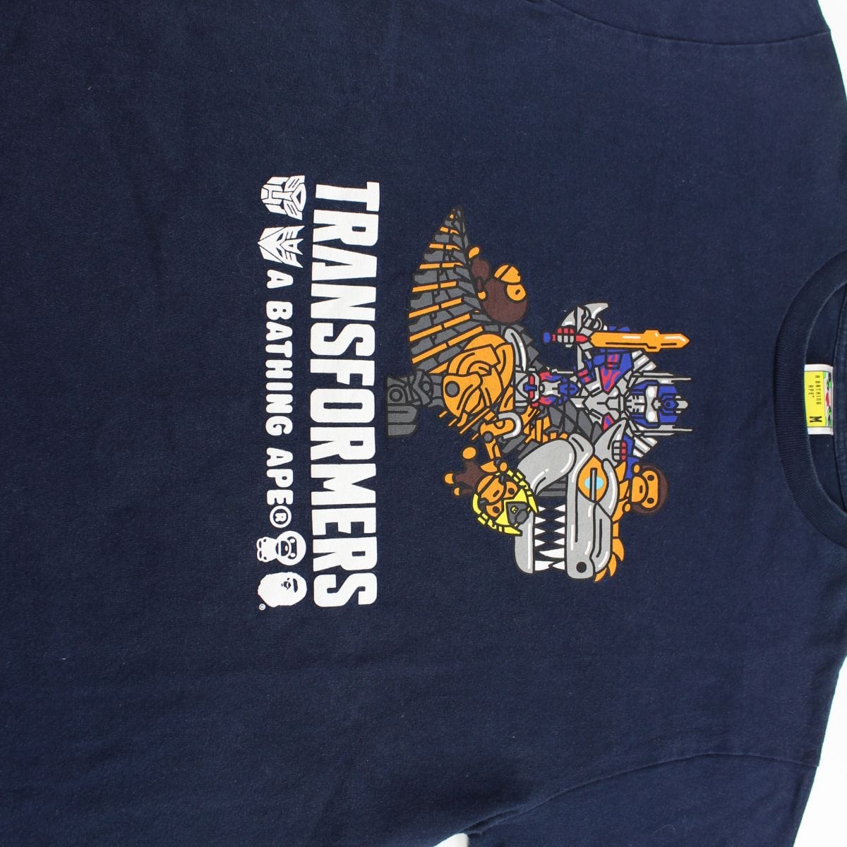 Bape Baby Milo x Transformers Logo Tee Navy - SaruGeneral