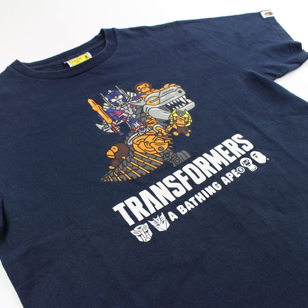 Bape Baby Milo x Transformers Logo Tee Navy - SaruGeneral