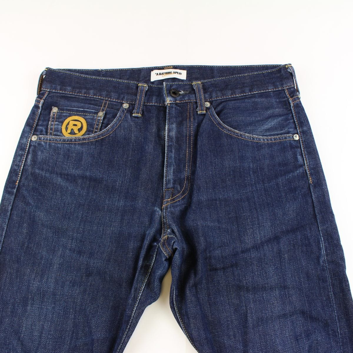 bape crown big ape logo denim jeans 1 - SaruGeneral