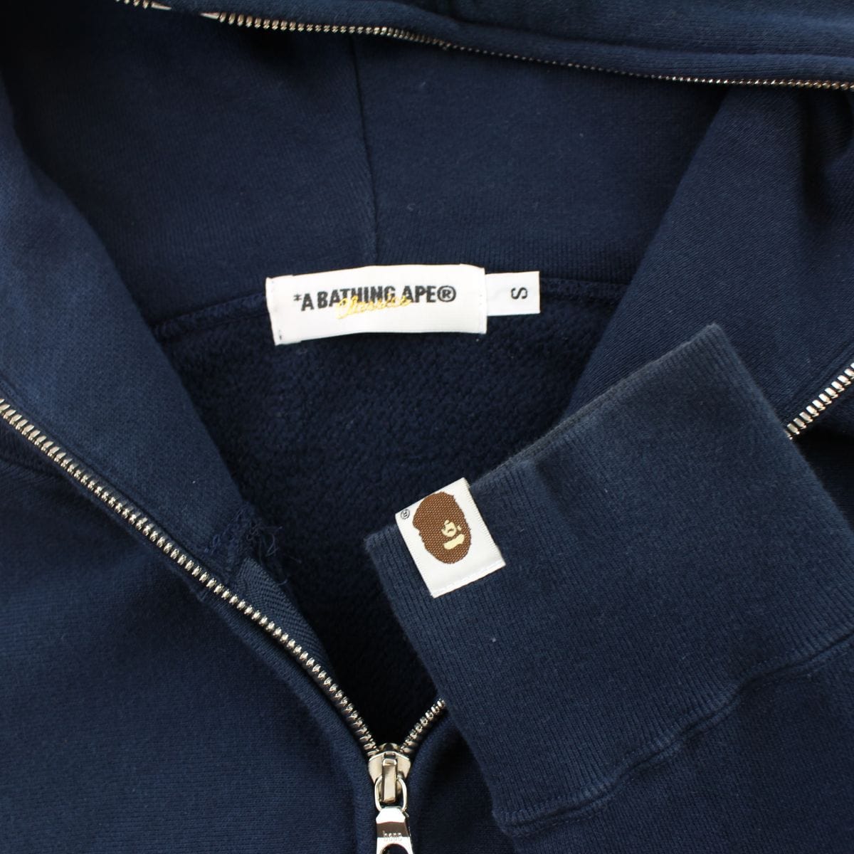 Bape Baby Milo Chair Logo Full Zip Navy - SaruGeneral