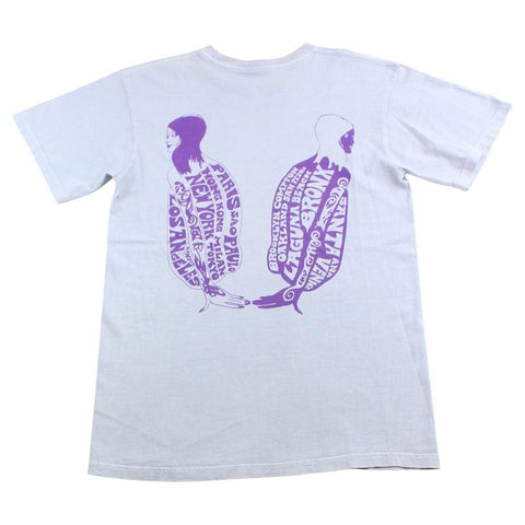 t-shirt bleu pour filles de Stussy Hula