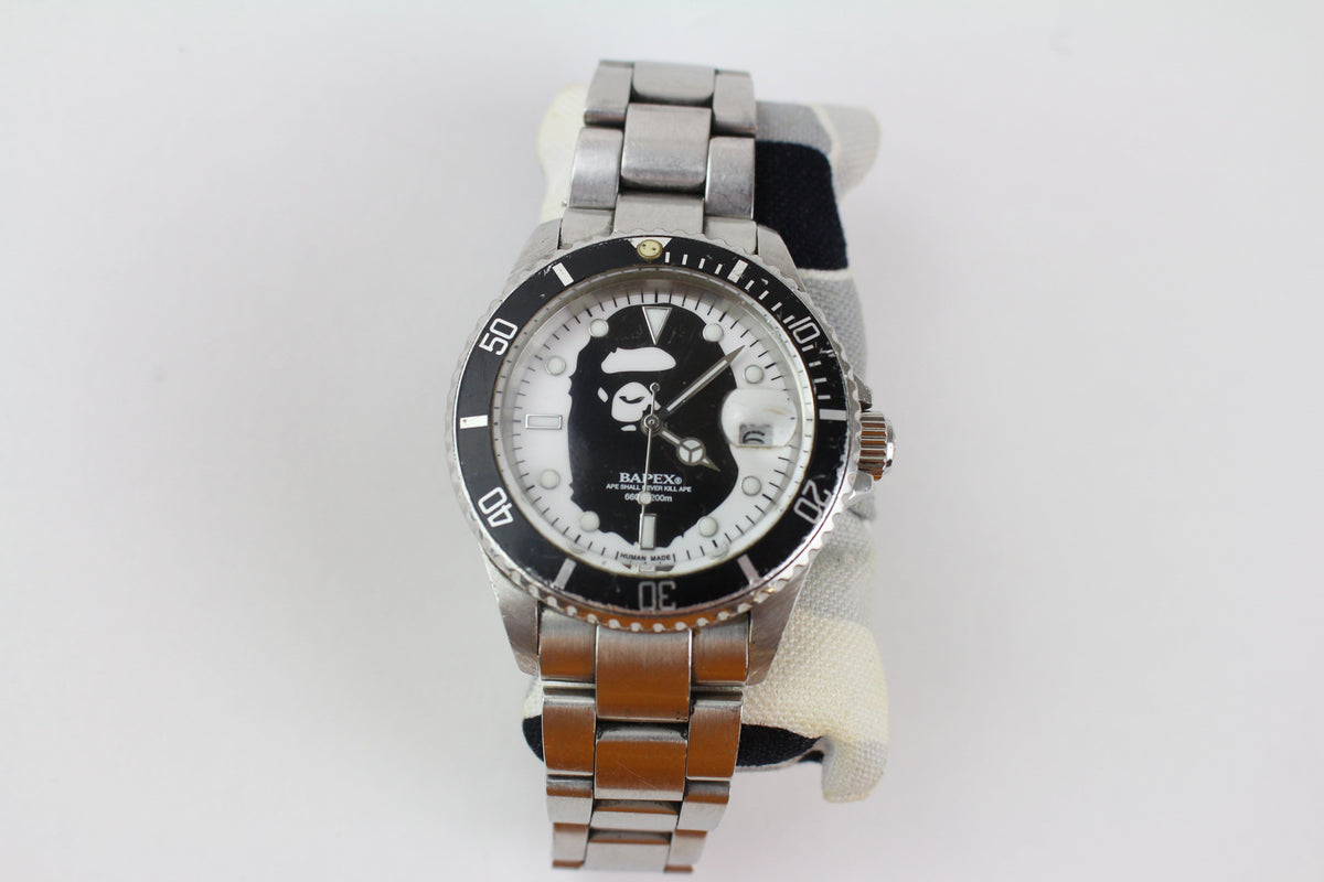 Bapex Silver White Big Ape Logo - SaruGeneral