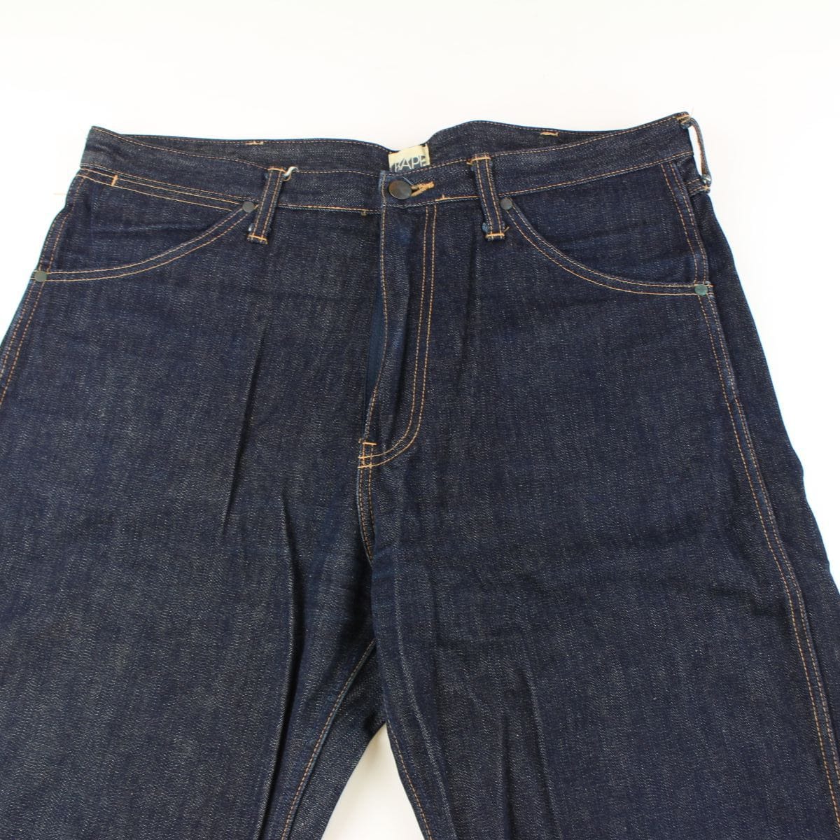 bape asnka red rope text jeans - SaruGeneral