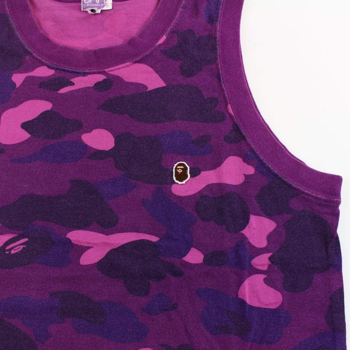 Bape Purple Camo Point Head Vest - SaruGeneral