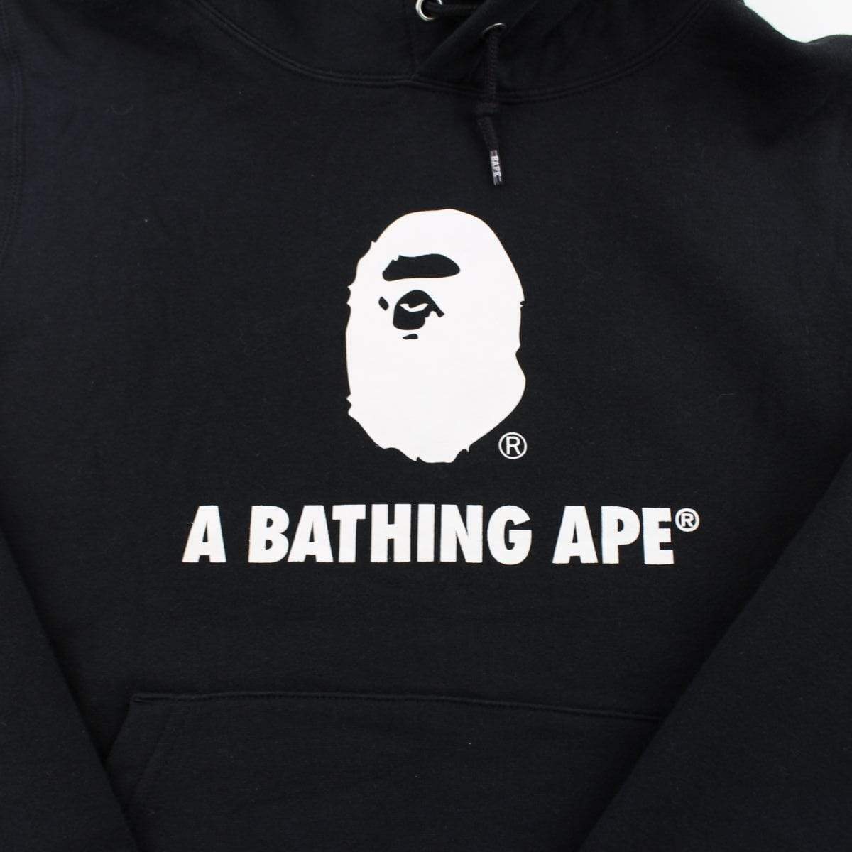 Bape A.S.N.K.A Big Ape Logo Hoodie Black - SaruGeneral