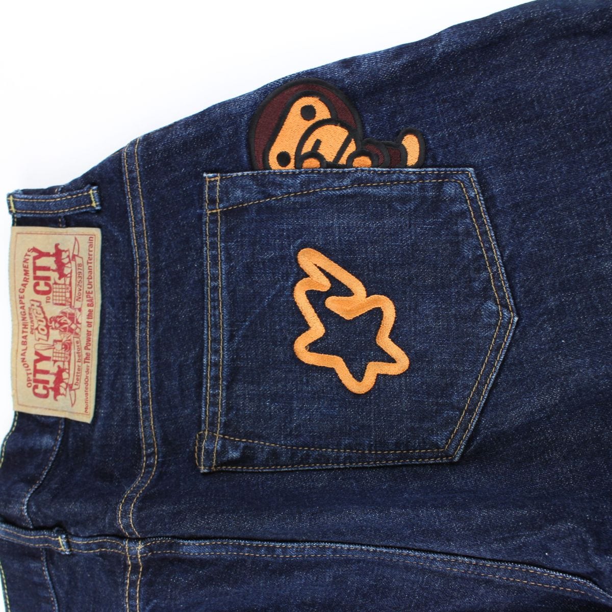 bape milo star denim jeans 1 - SaruGeneral