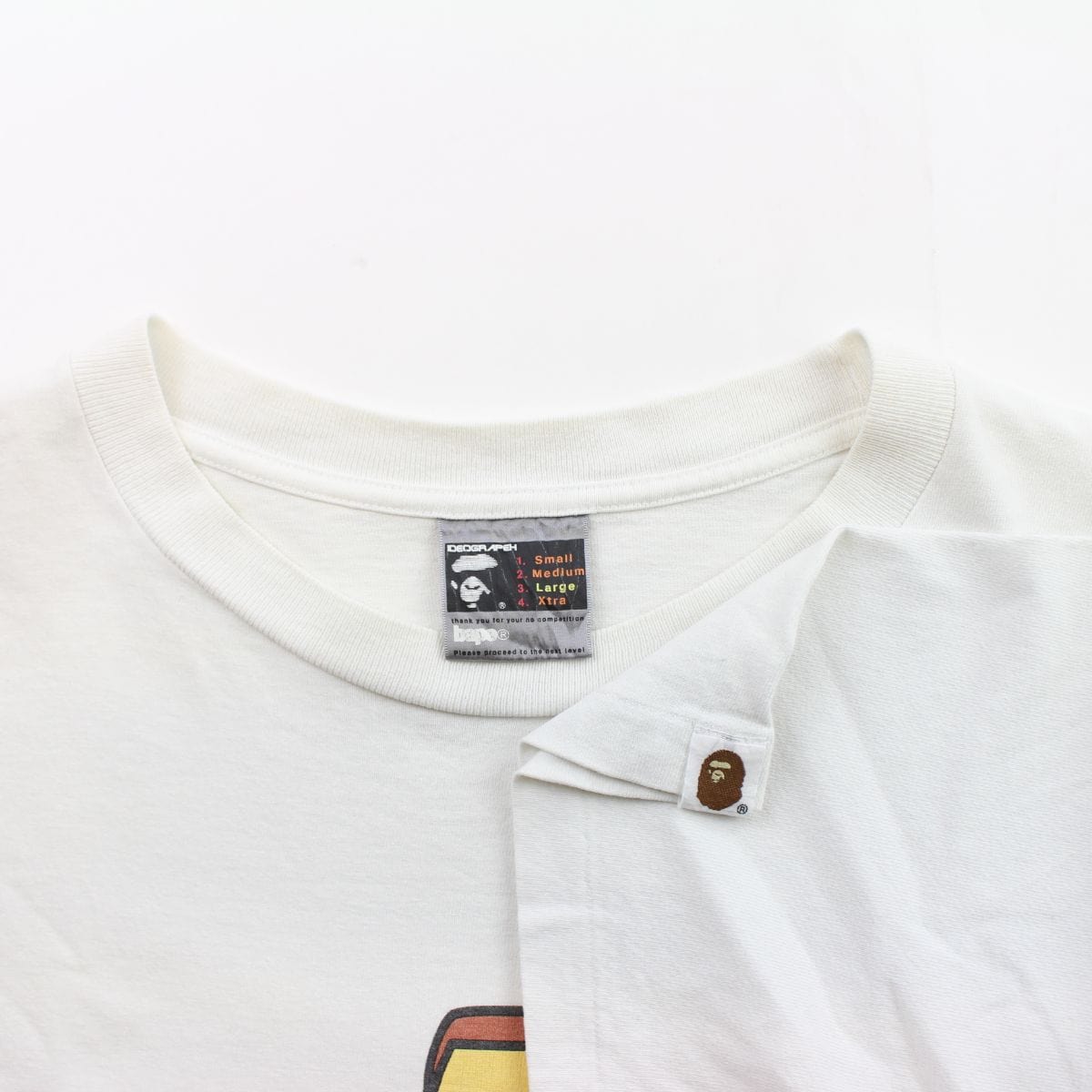 Bape Football Baby Milo Tee White - SaruGeneral