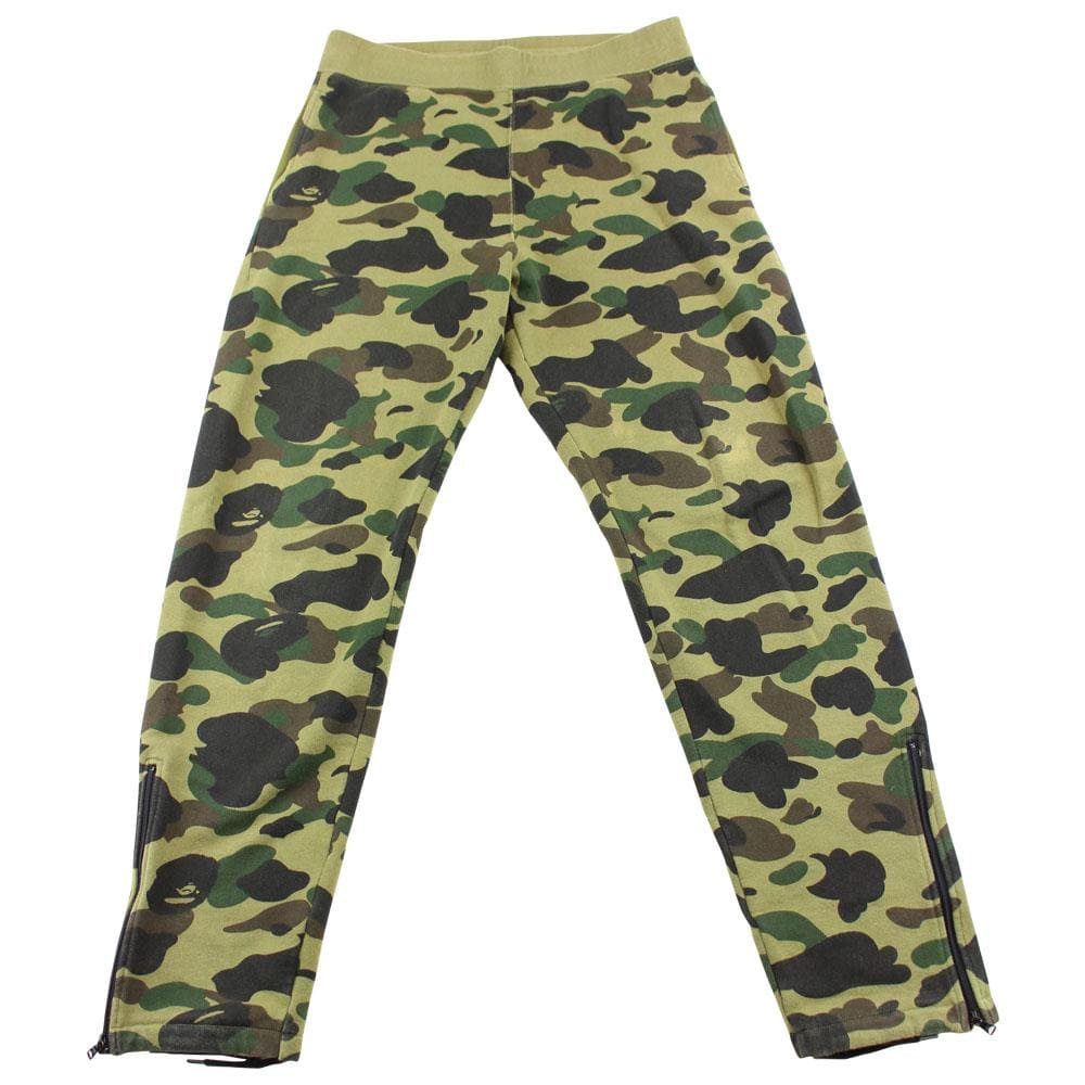 bape 1st green camo sweatpants 1 - SaruGeneral
