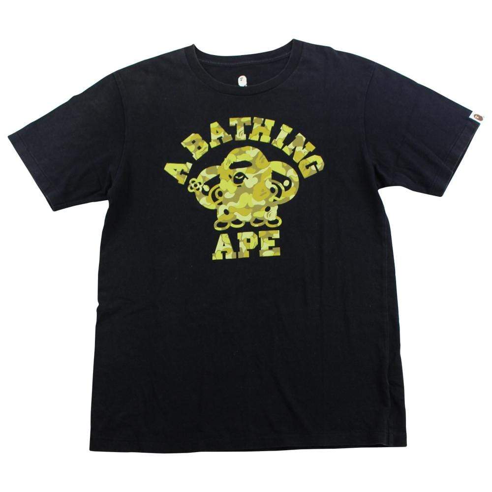 Bape Baby Milo ExClass College Logo Tee Black - SaruGeneral