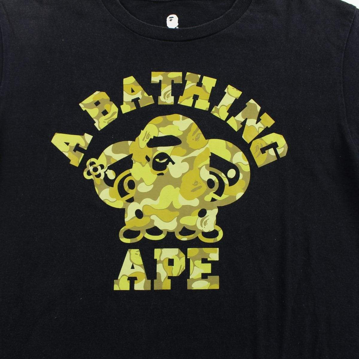 Bape Baby Milo ExClass College Logo Tee Black - SaruGeneral