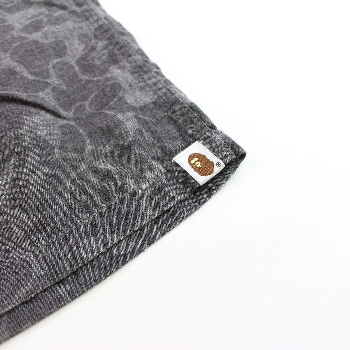 bape black/grey camo shorts - SaruGeneral
