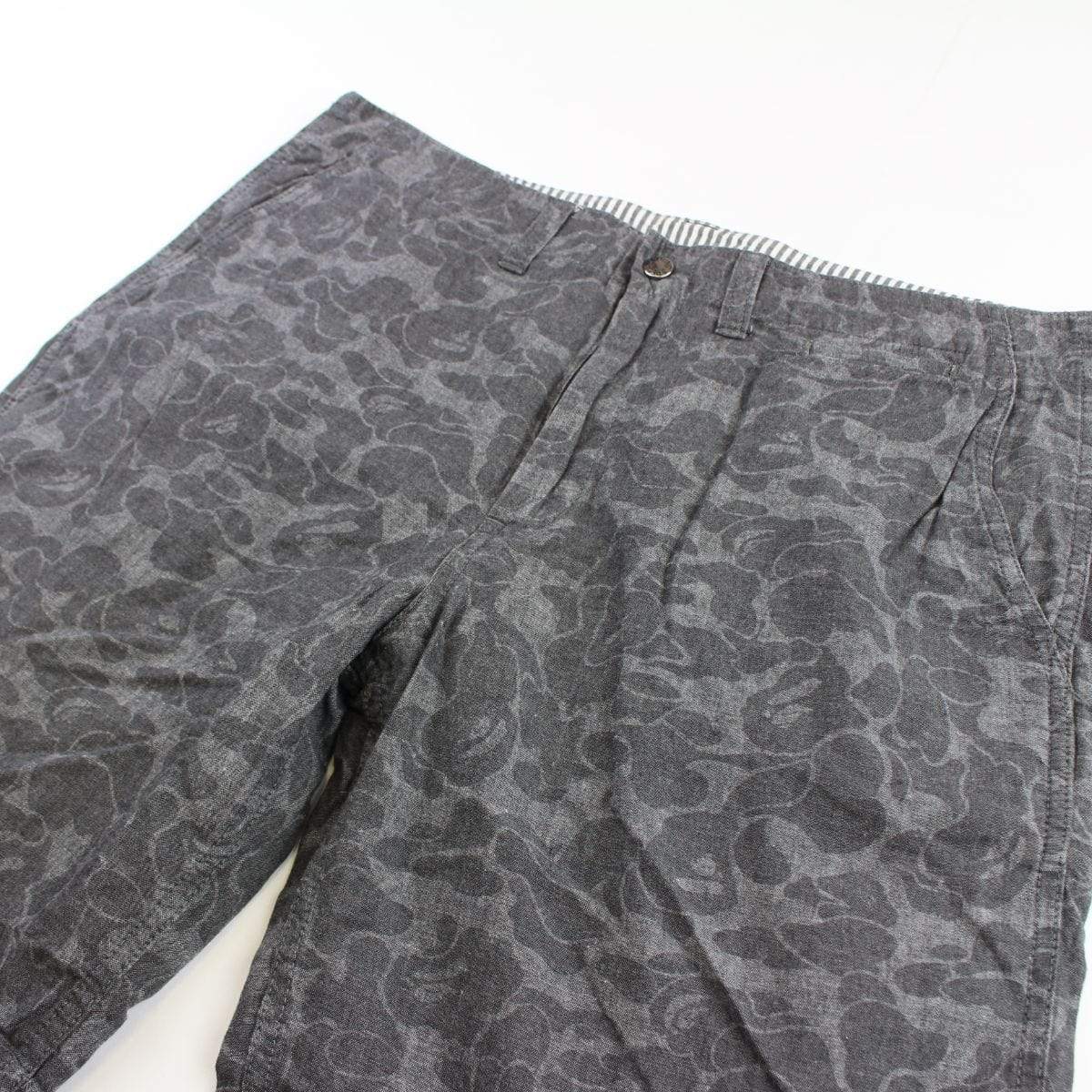 bape black/grey camo shorts - SaruGeneral