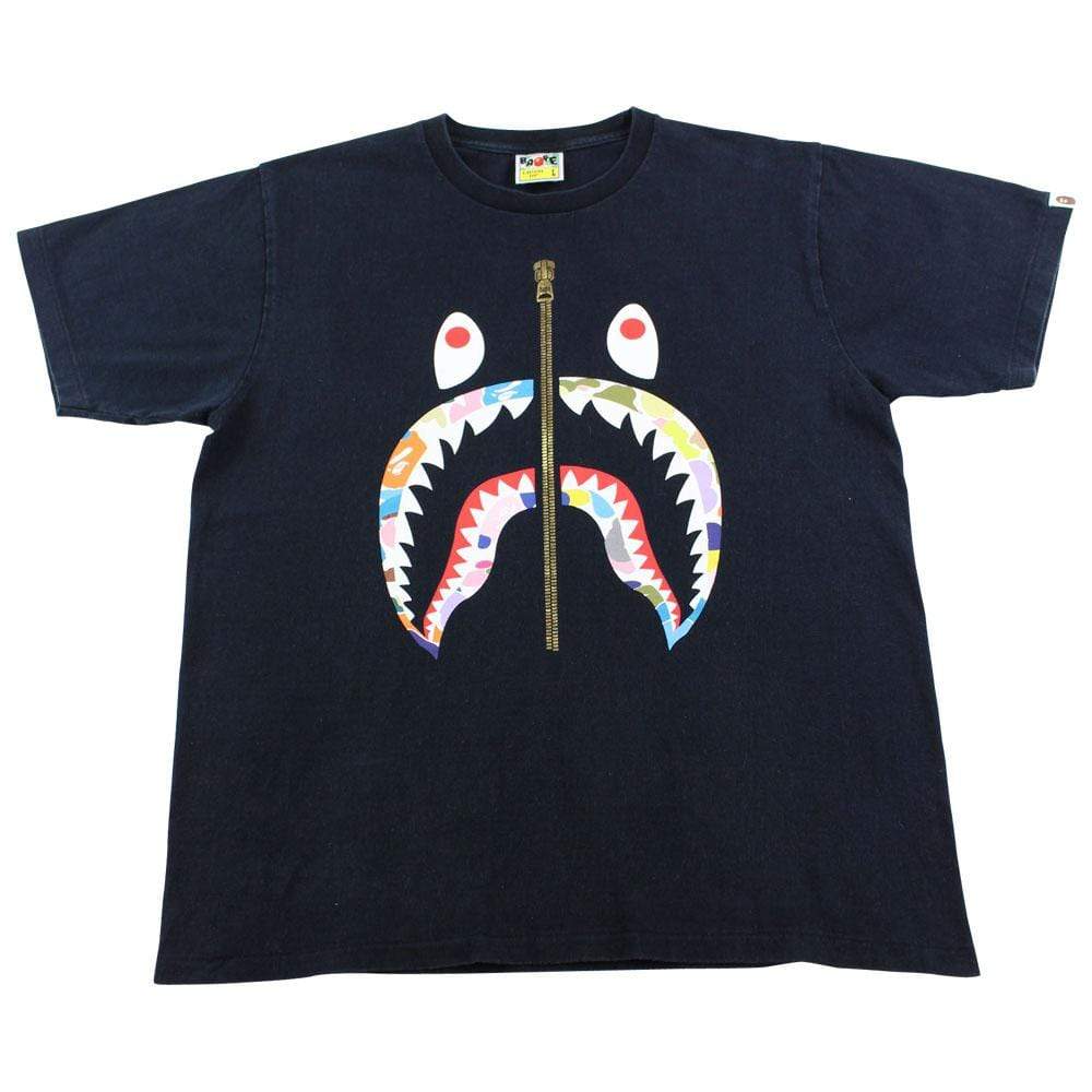 bape multi-camo shark tee black - SaruGeneral