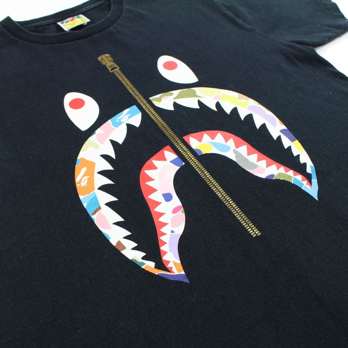 bape multi-camo shark tee black - SaruGeneral