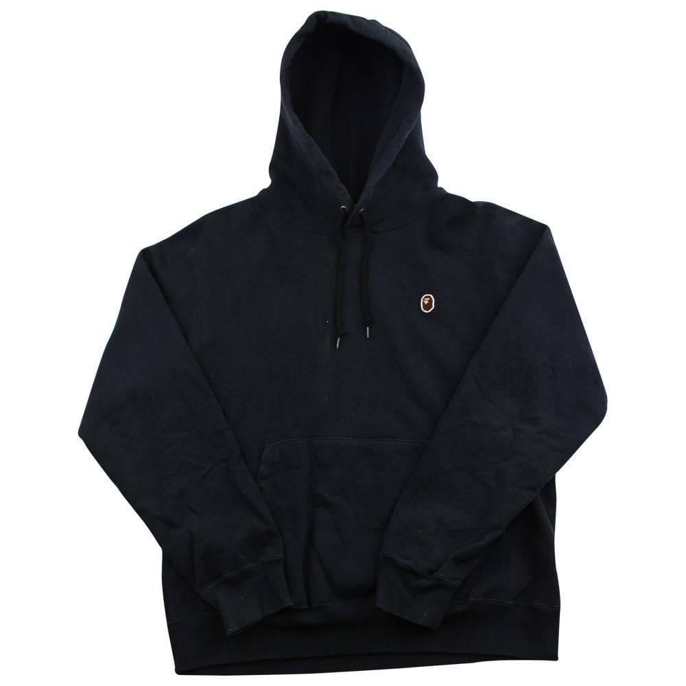 Bape Point Head Logo Hoodie Black - SaruGeneral